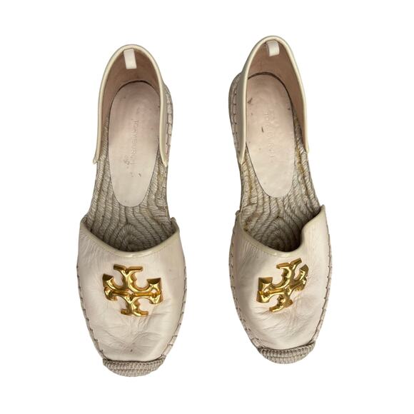 Tory Burch Eleanor Espadrilles size 7, missing back/ankle strap - Picture 2 of 9